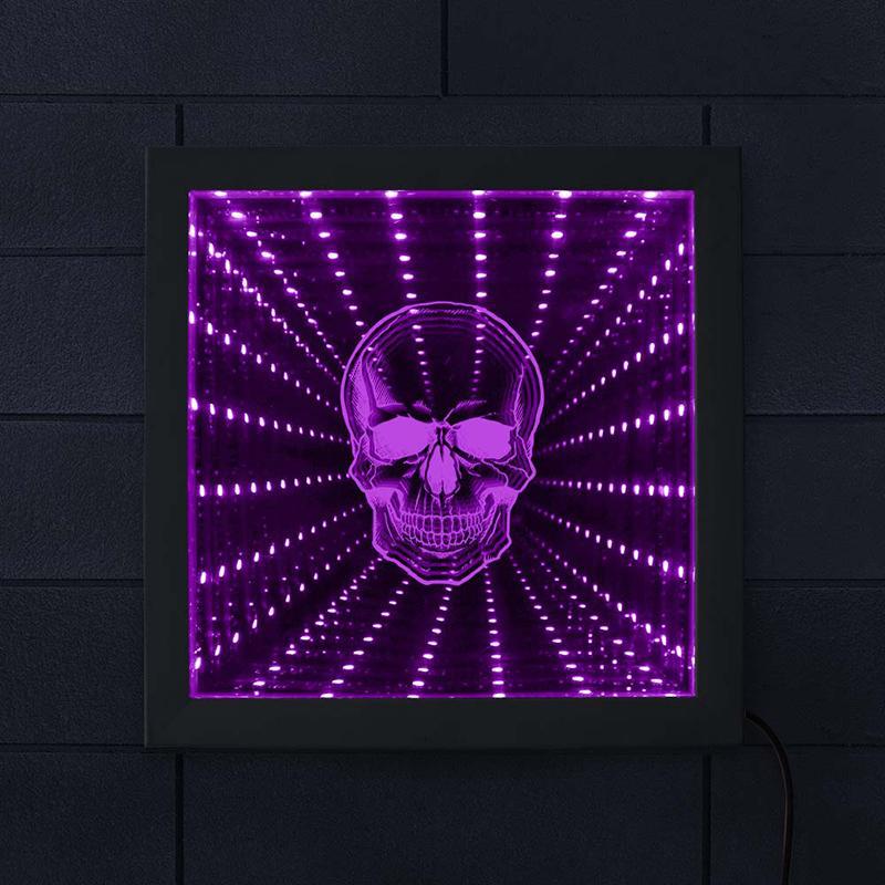 LED Lampa Dödskalle