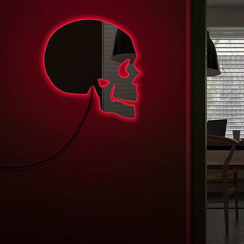 Röd Dödskalle Belysning