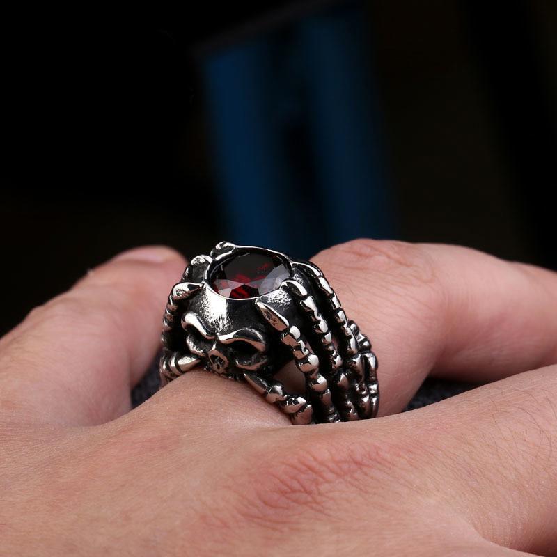 Dödskallering Blood Diamond (Stål)