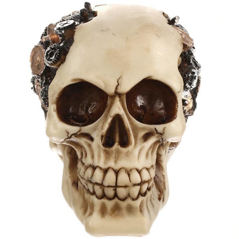 Dödskalle Dekoration Kugghjul