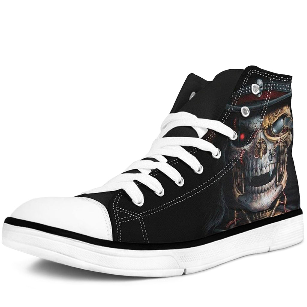 Steampunk Skor Dödskalle