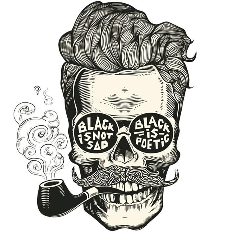 Sticker Black Is Poetic