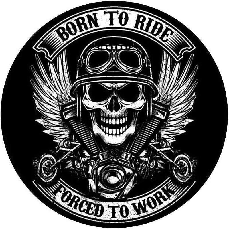 Dödskalle Sticker Born To Ride