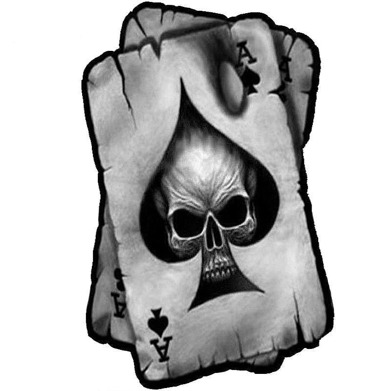 Sticker Utbrända Spelkort