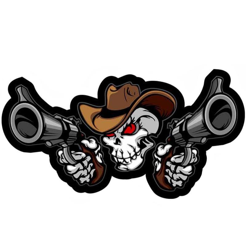 Sticker Cowboy Med Vapen