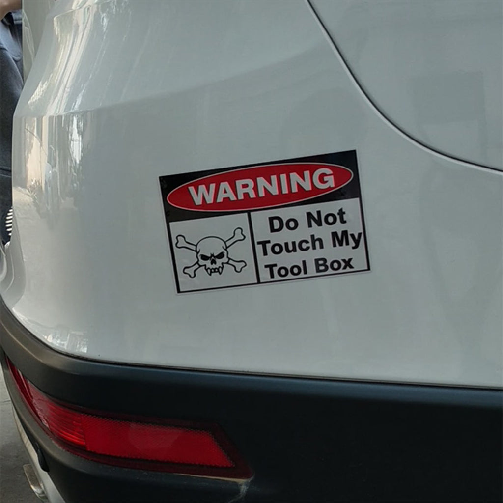 Klistermärke Do Not Touch My Toolbox