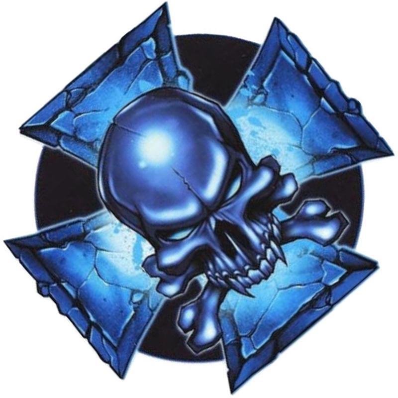 Dekal Dödskalle Järnkors