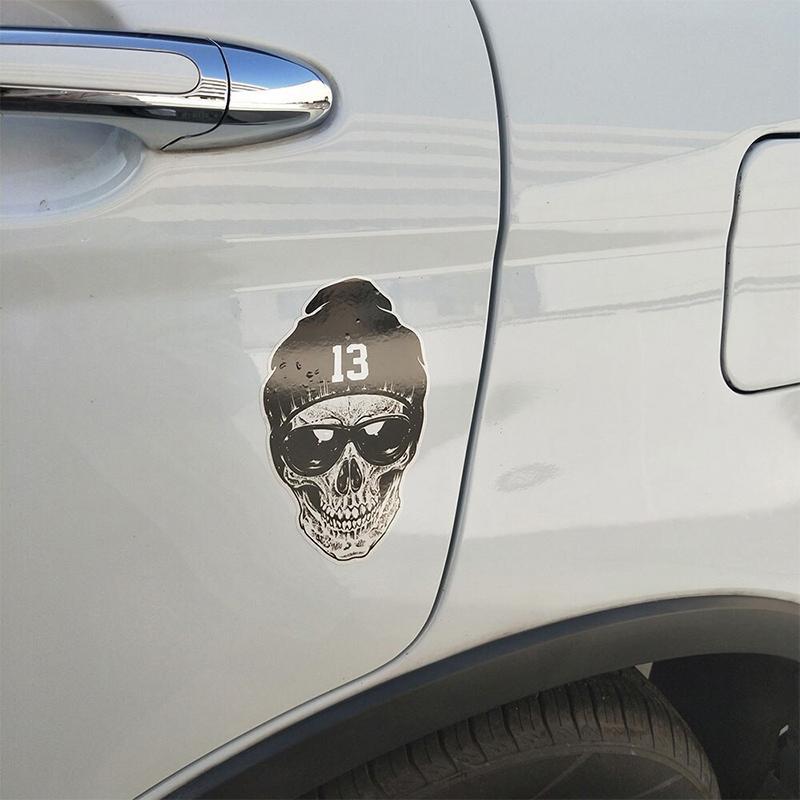 Dödskalle Sticker Hipster