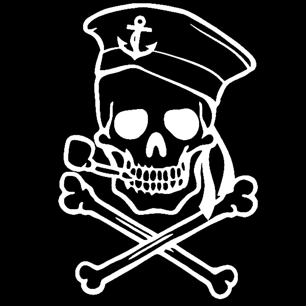 Sticker Sjöman Dödskalle