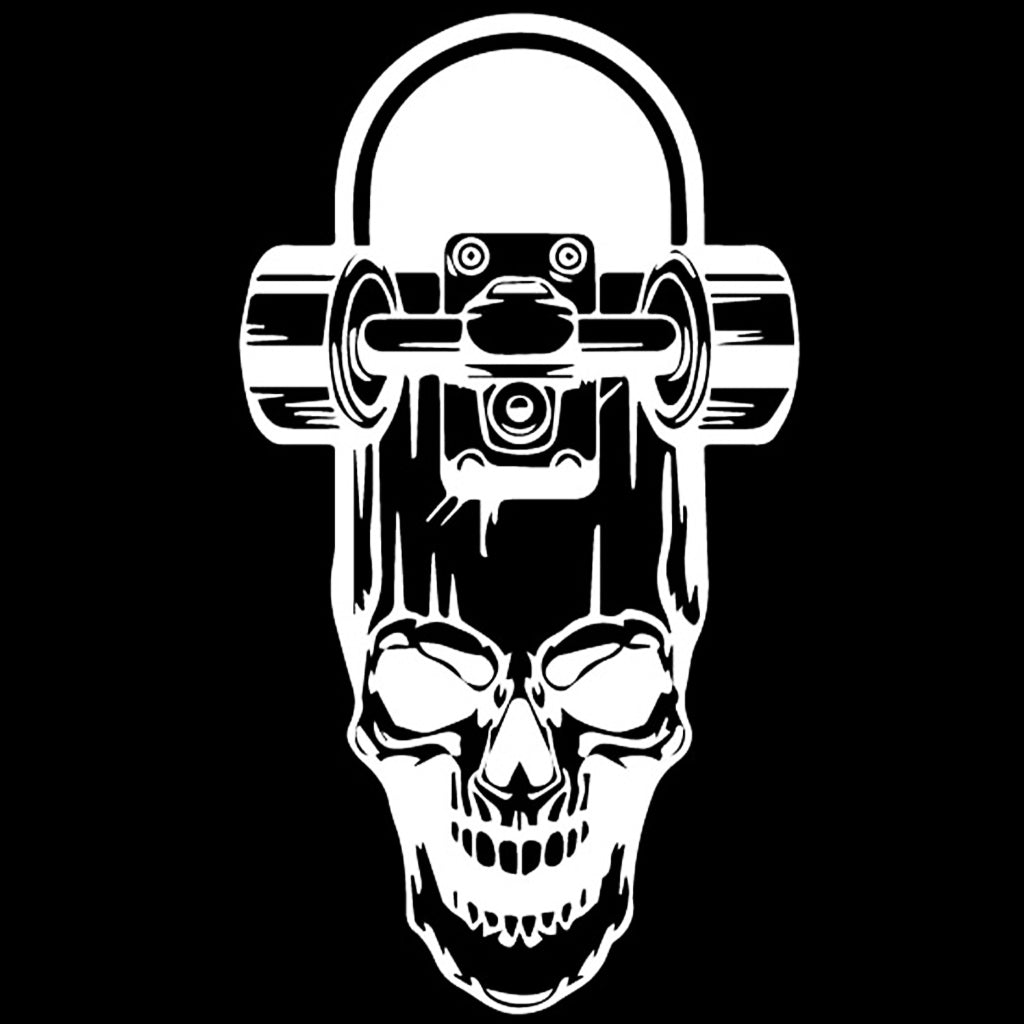 Sticker Skateboard Dödskalle