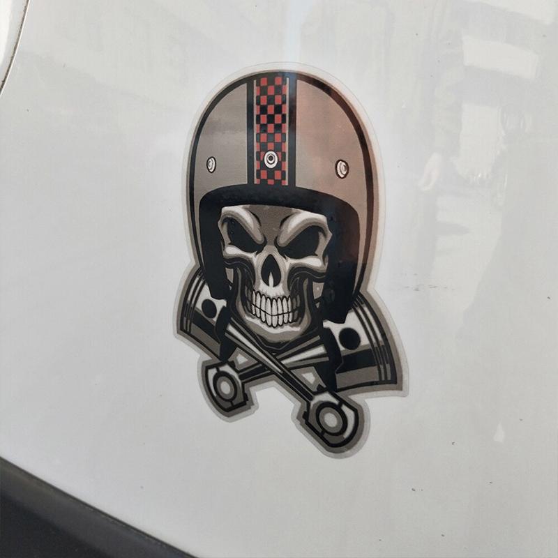 Dödskalle Dekal Cafe Racer