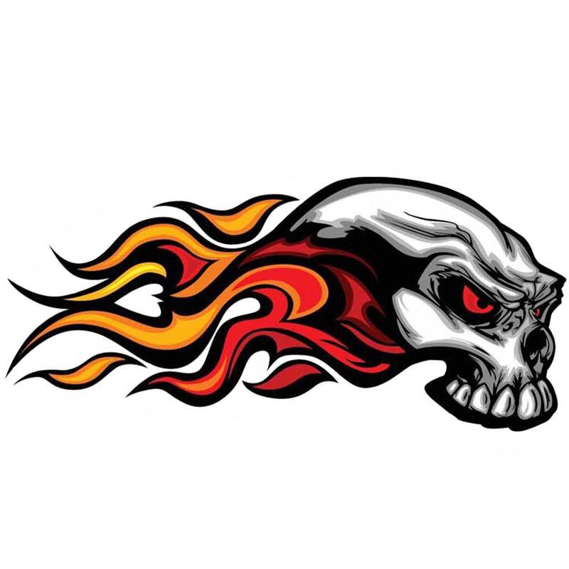 Dekal Brinnande Dödskalle