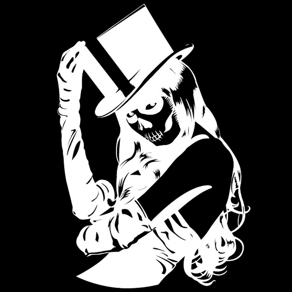 Sticker Tjej Med Dödskalle Smink