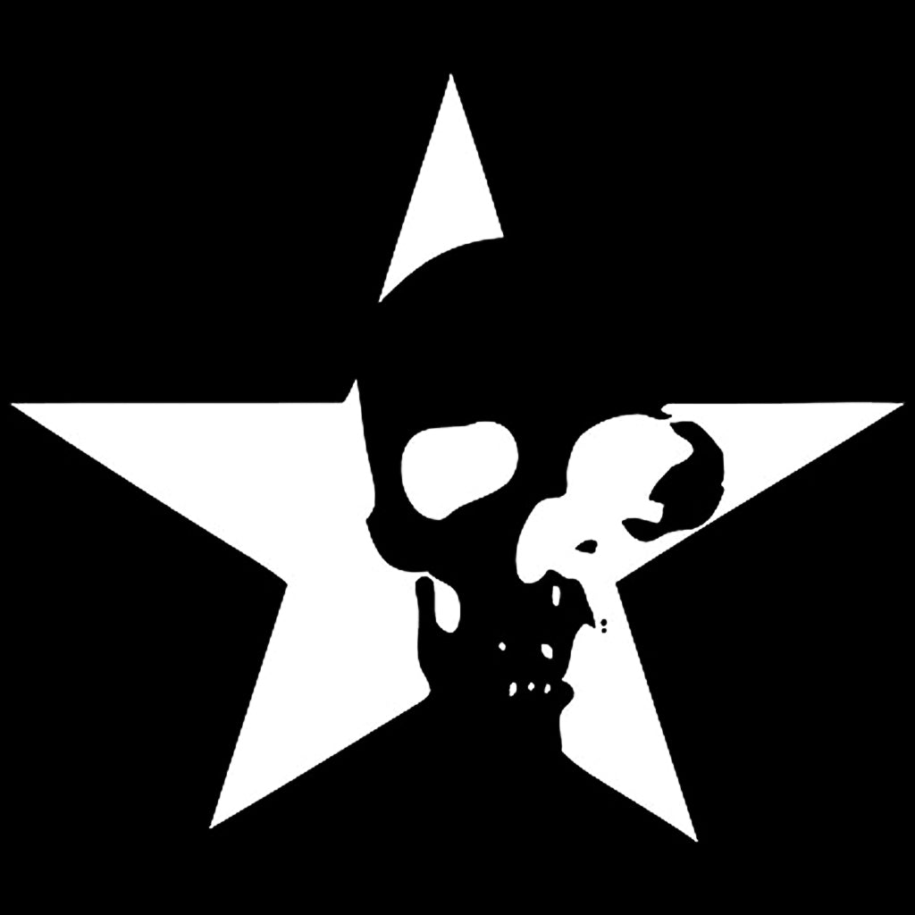 Sticker Stjärna Dödskalle