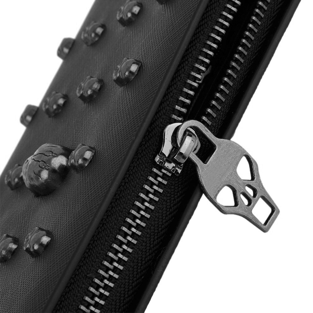 Läder Plånbok Med Dödskallar