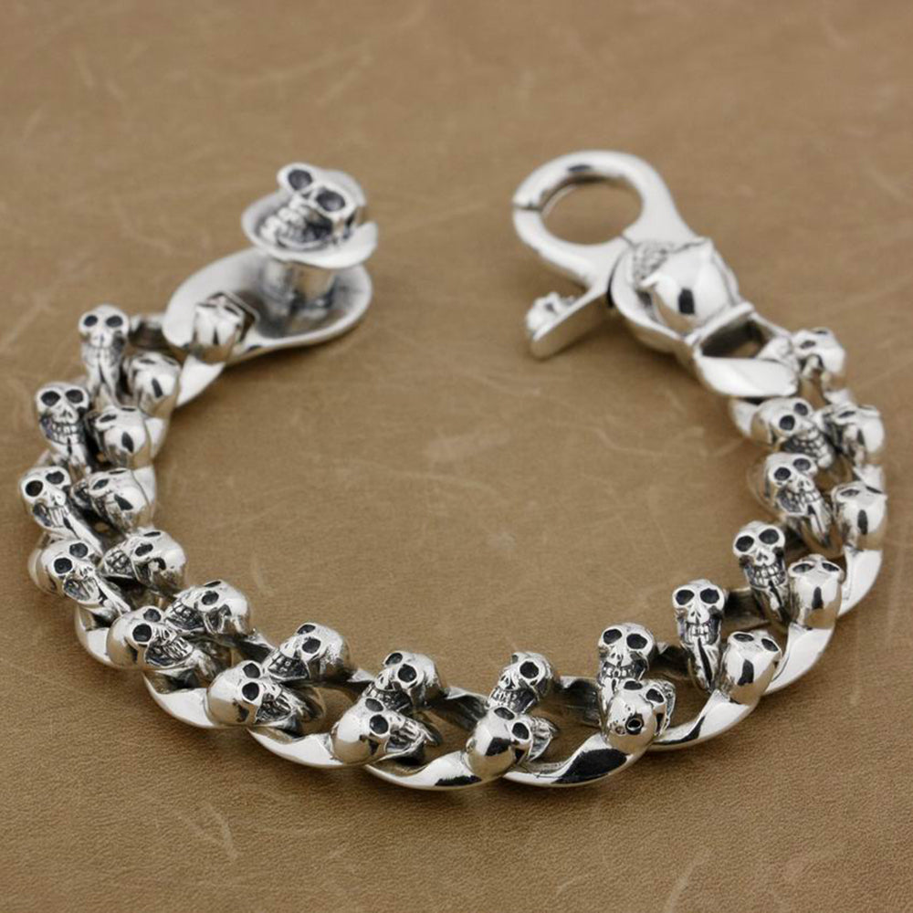 Dödskalle Armband Silver 925
