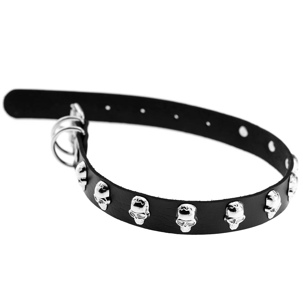 Dödskalle Choker Halsband