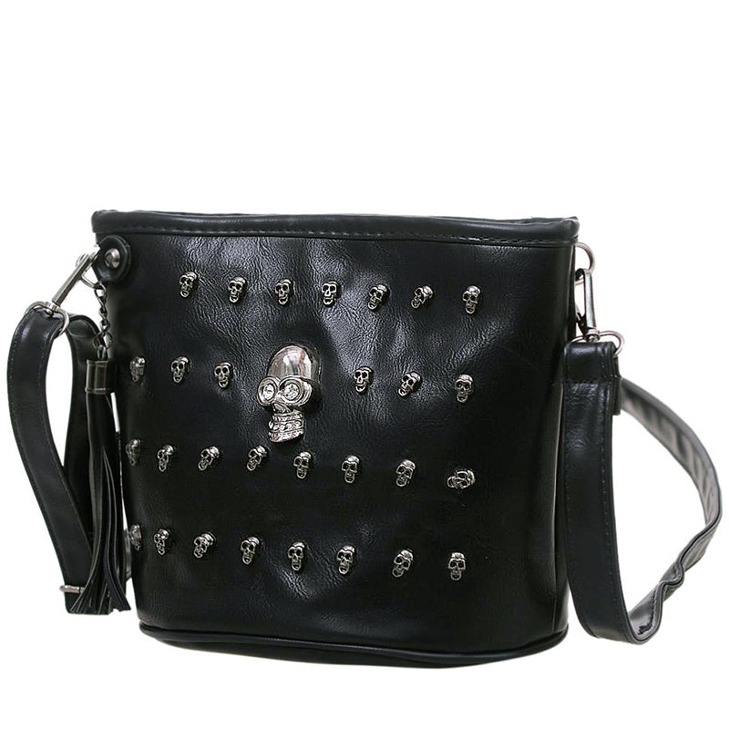 Svart Handväska Dödskallar