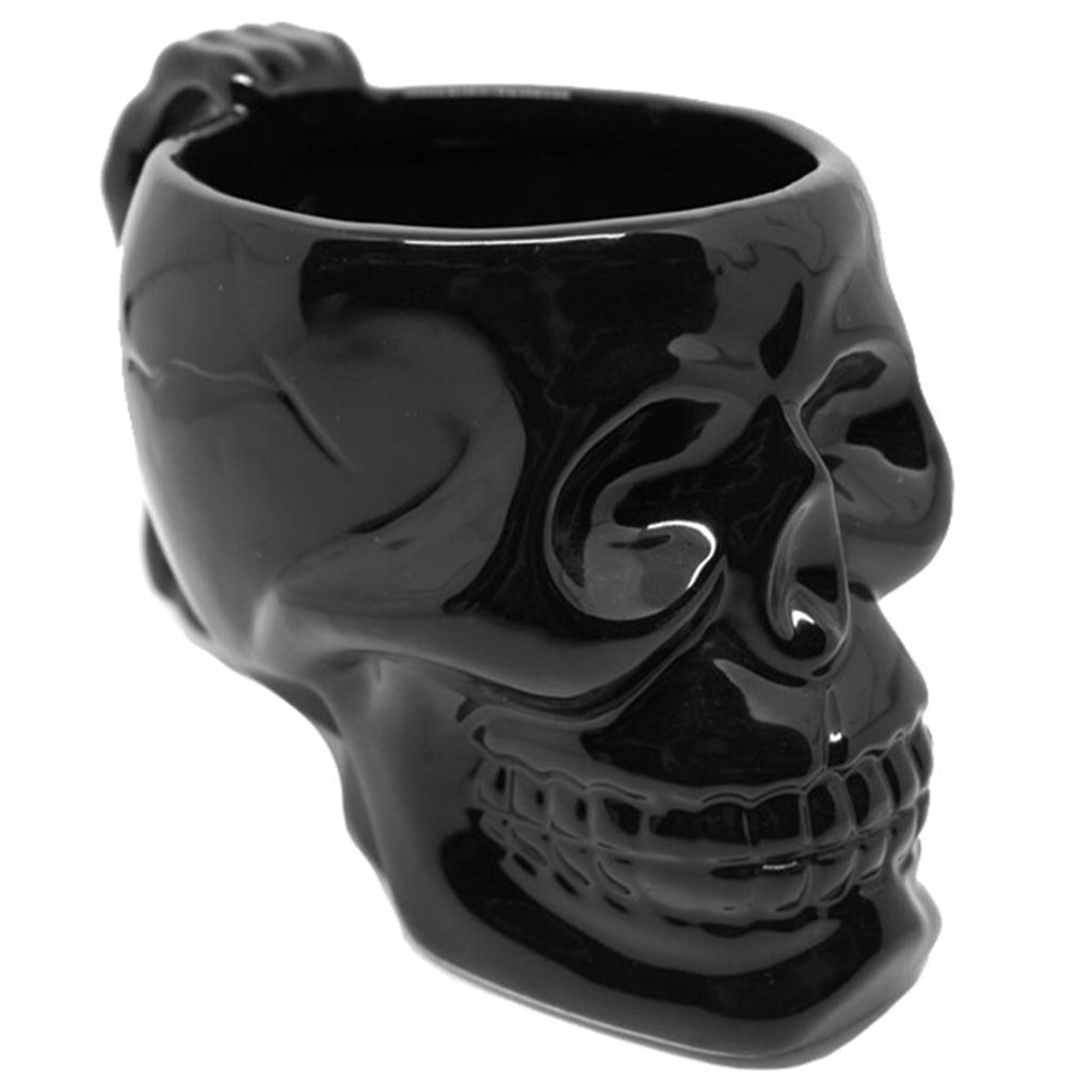Svart Dödskalle Kopp