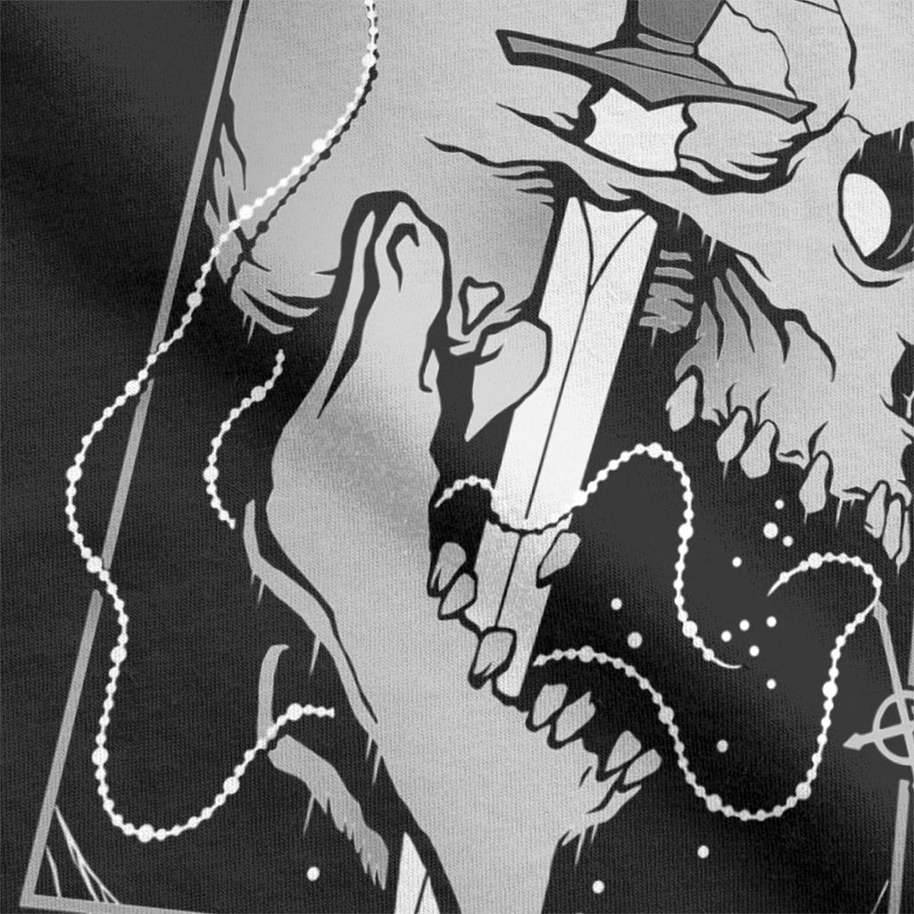 Dödskalle Hoodie Med Knivmotiv