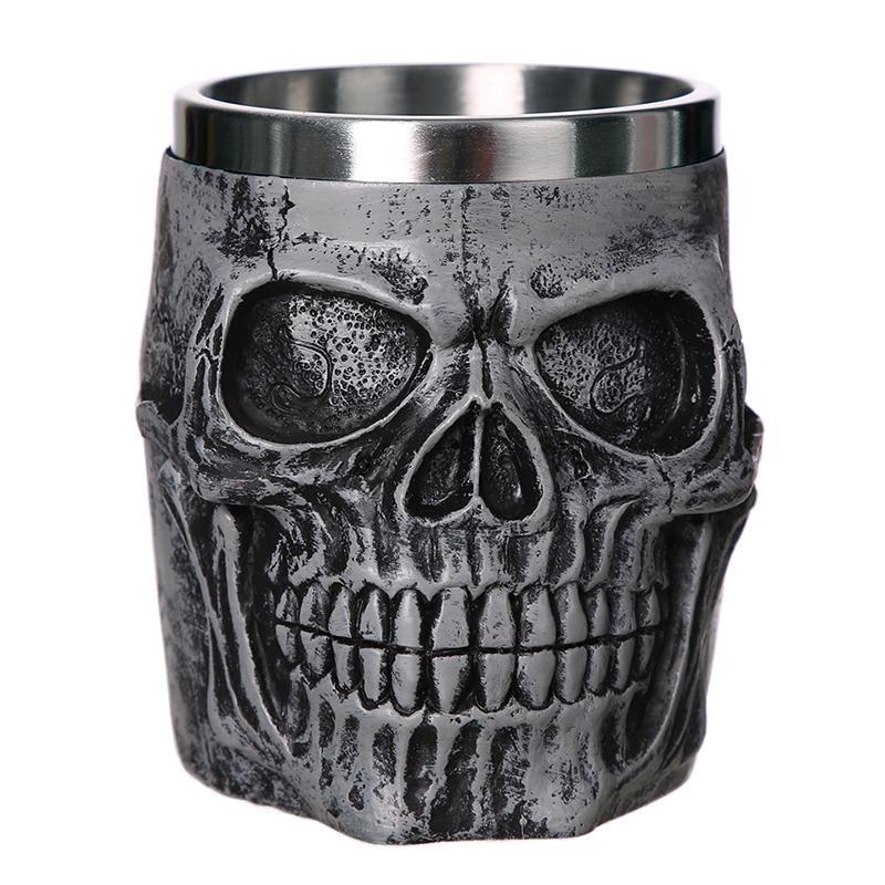 Grå Dödskalle Mugg