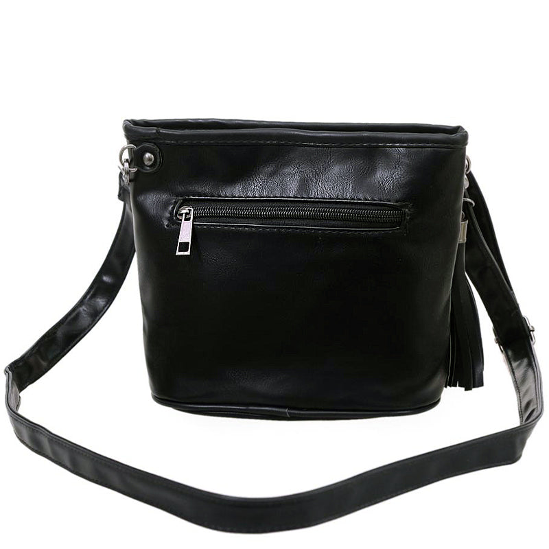 Svart Dödskalle Damväska