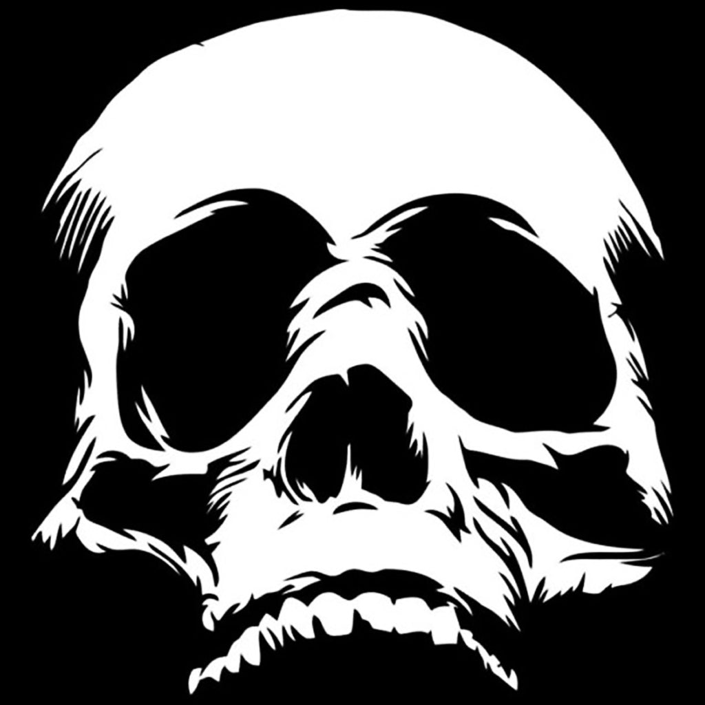 Klistermärke Svart Dödskalle