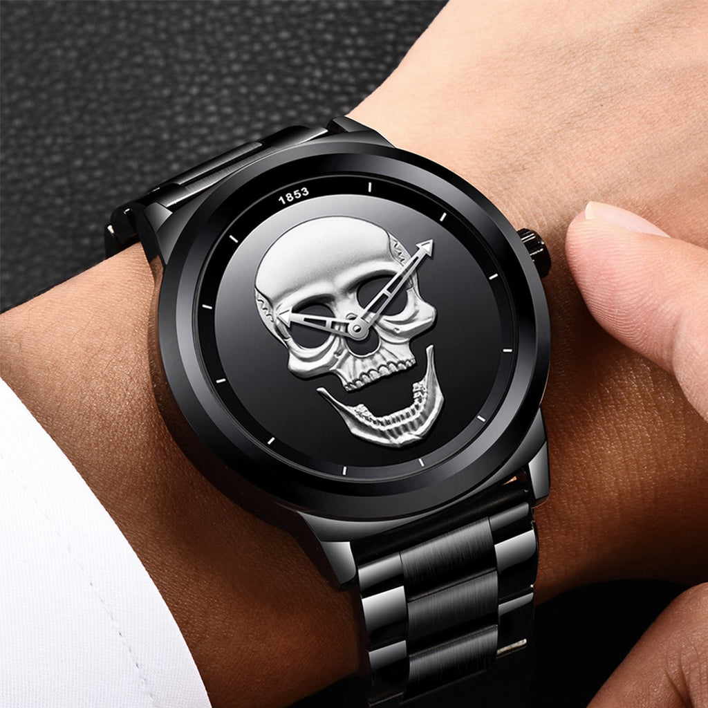 Herr Armbandsur Med Dödskalle