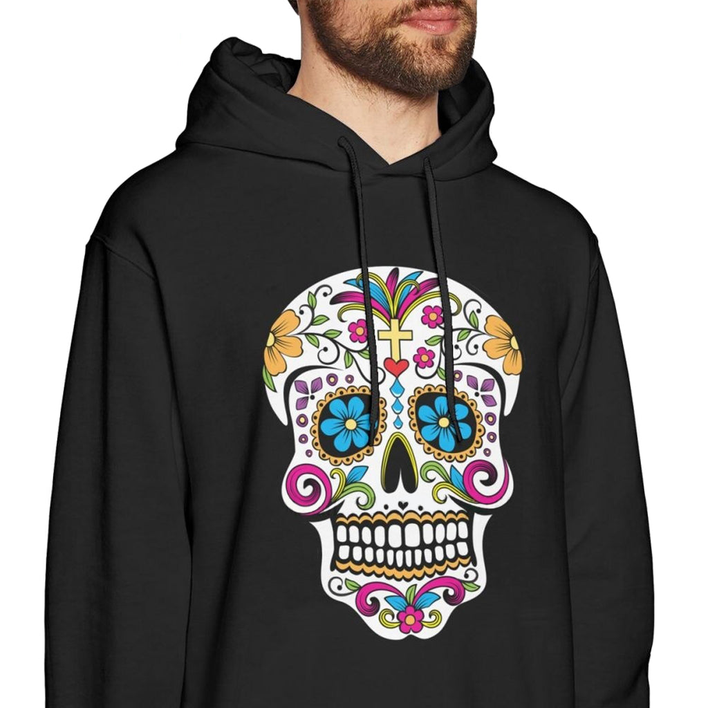 Svart Hoodie Sugar Skull
