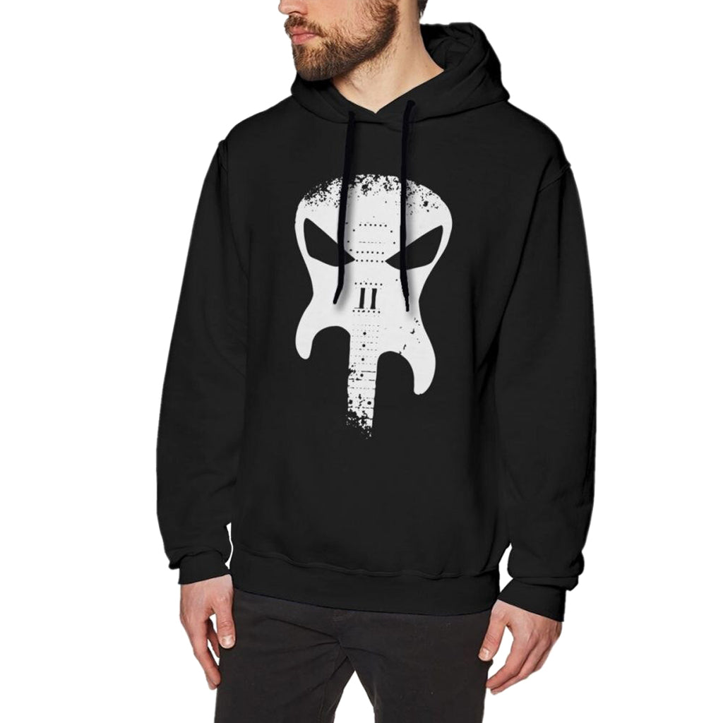 Svart Dödskalle Tröja Elgitarr