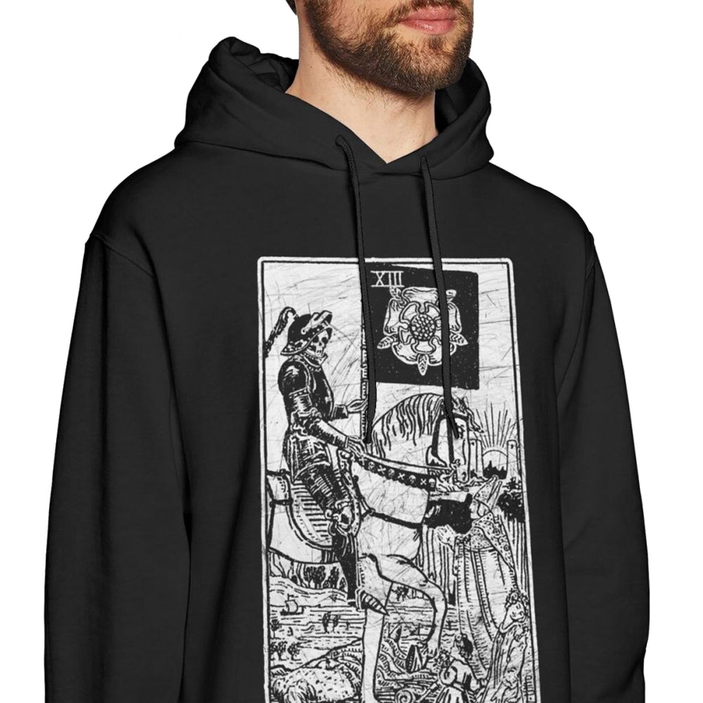Svart Huvtröja Dödskortet Tarot
