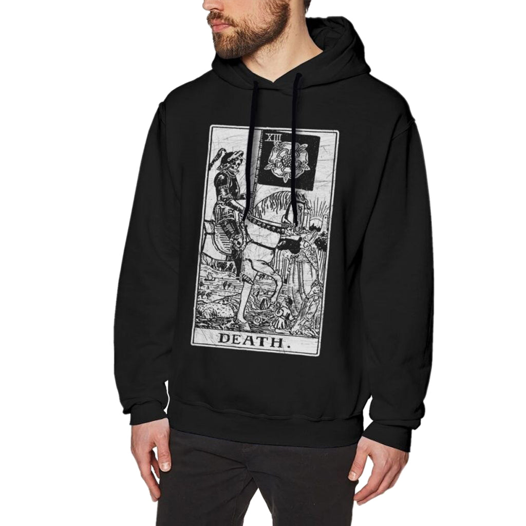 Svart Hoodie Döden Tarot
