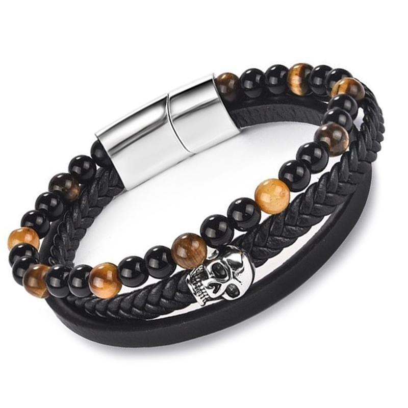 Billigt Dödskalle Armband