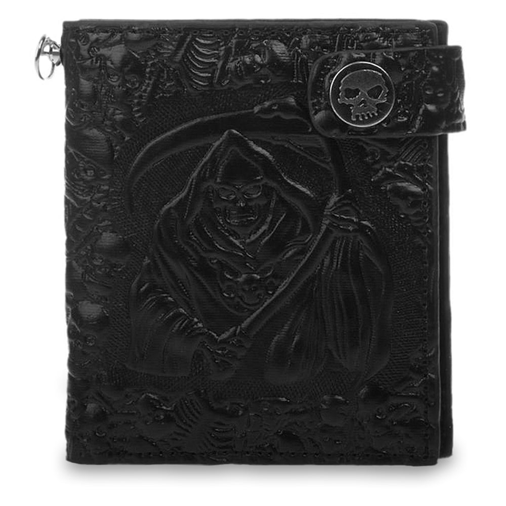 Svart Plånbok Läder Liemannen