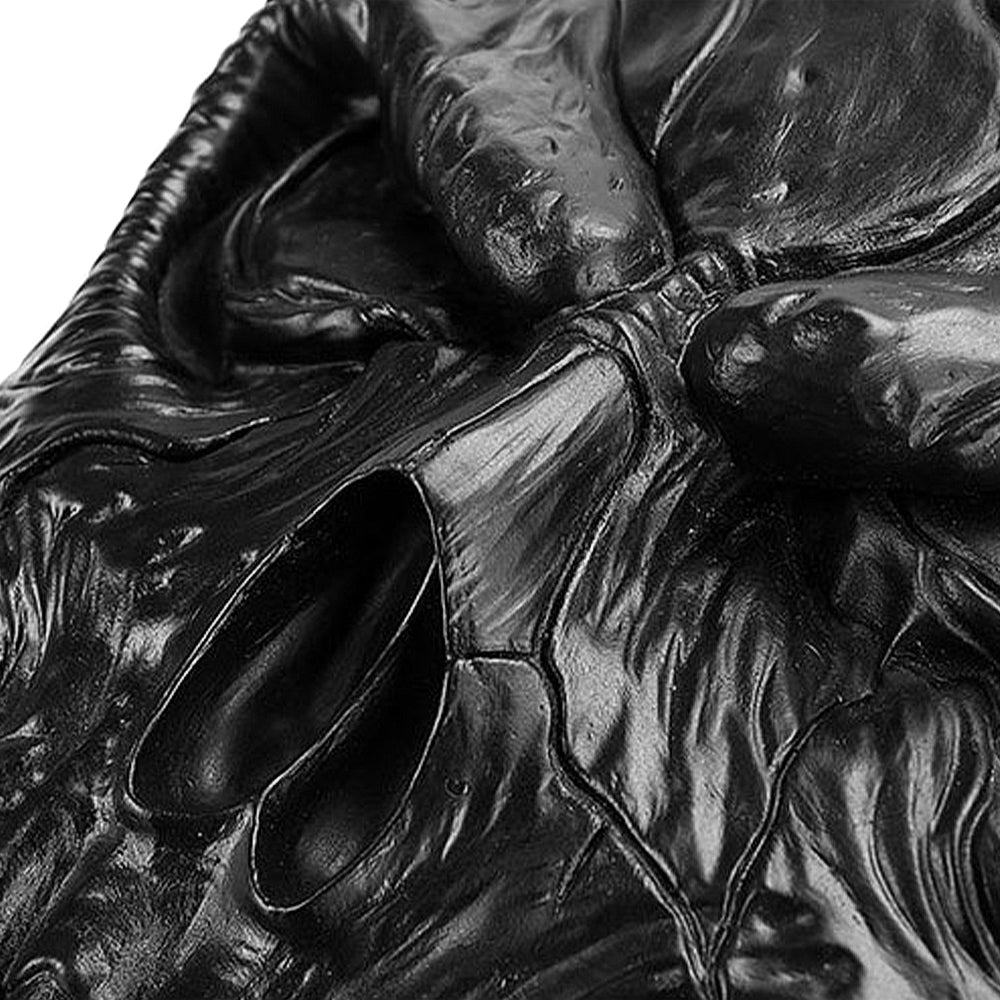 Svart Ryggsäck Läder Med Nitar