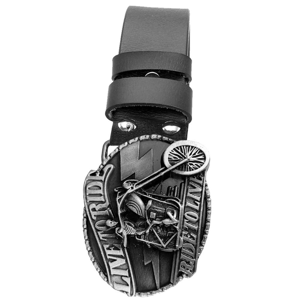 Biker Herrbälte Live To Ride