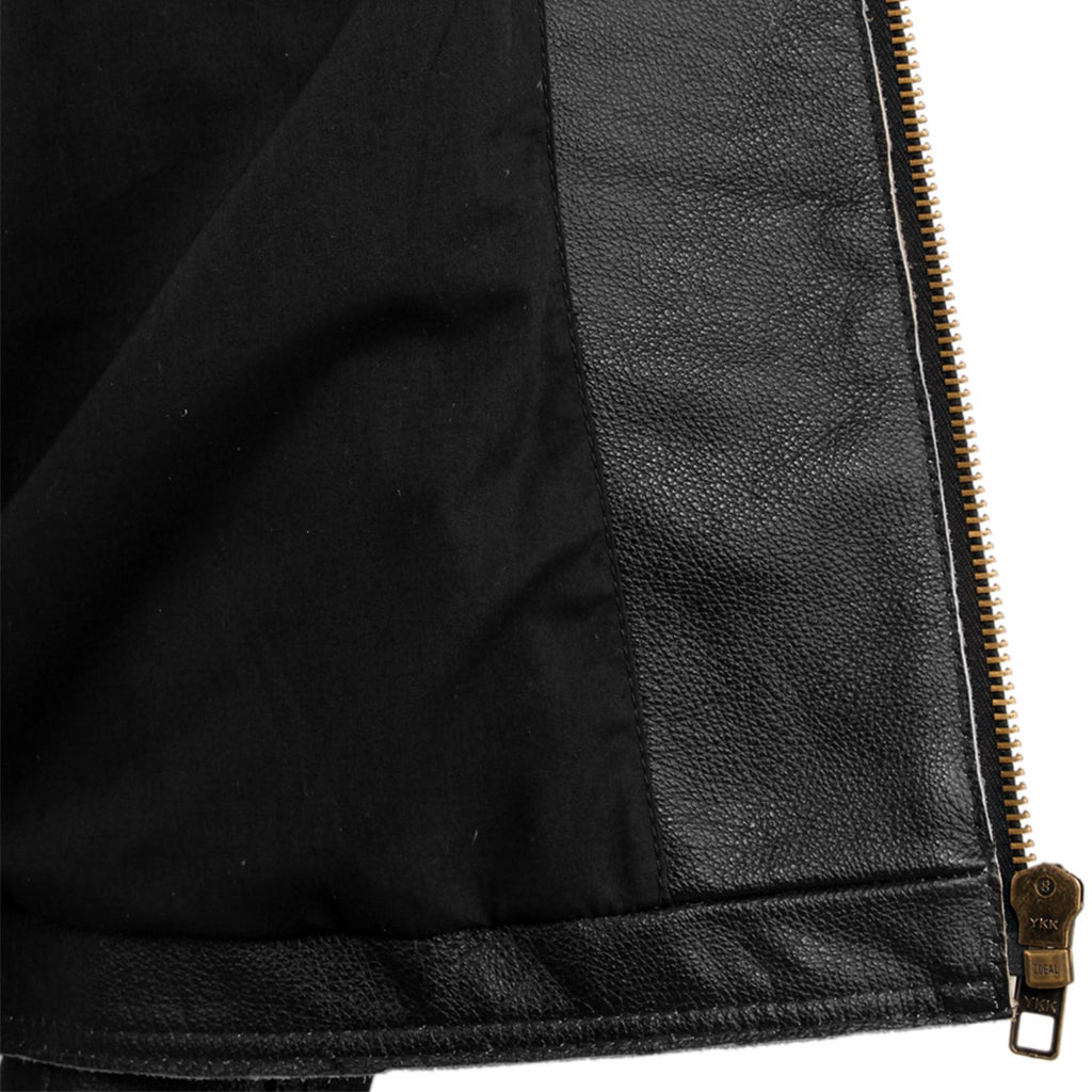 Svart Skinnjacka Herr