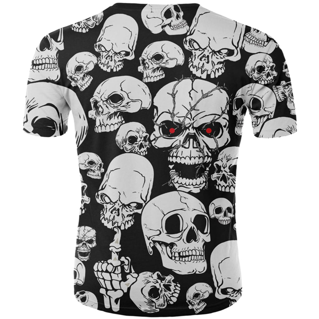 Svart T-Shirt Dödskallar
