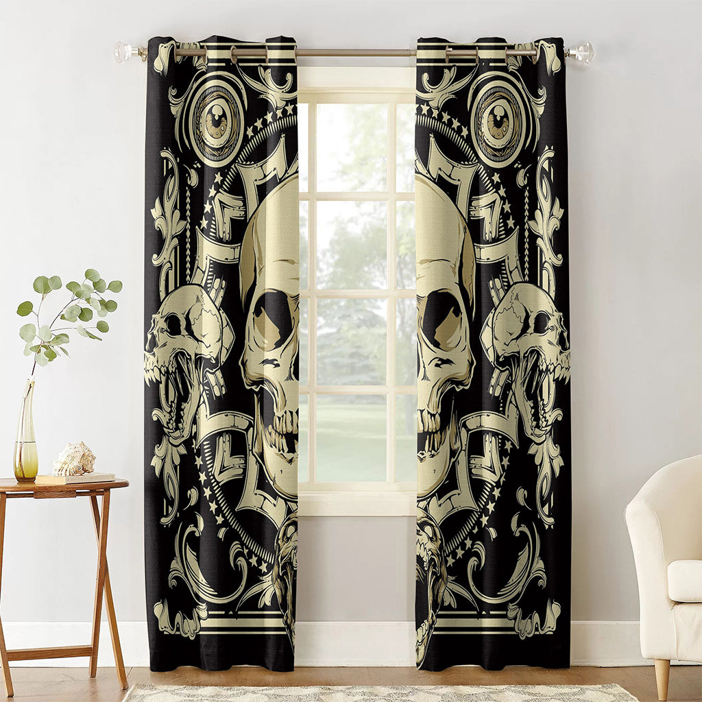 Svarta Dödskalle Gardinlängder Ordenssällskap