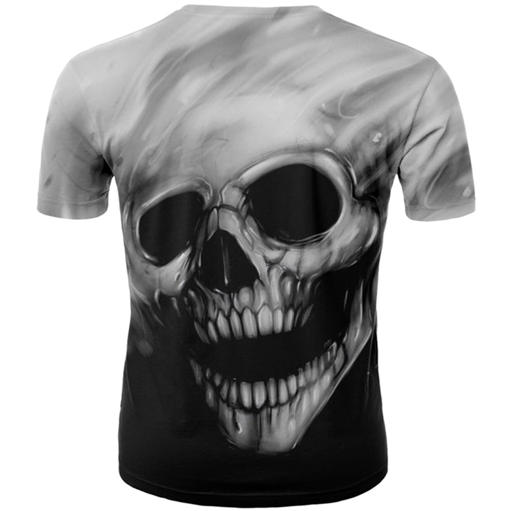 Svartvit T-Shirt Dödskalle