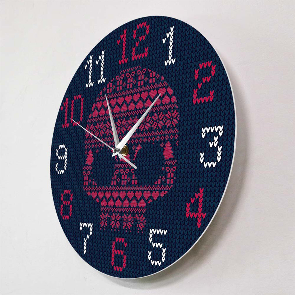 Virkad Dödskalle Väggklocka