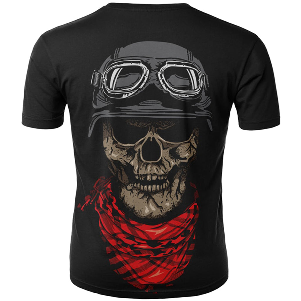 T-Shirt Biker Dödskalle