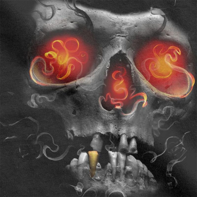 Dödskalle T-Shirt Herr