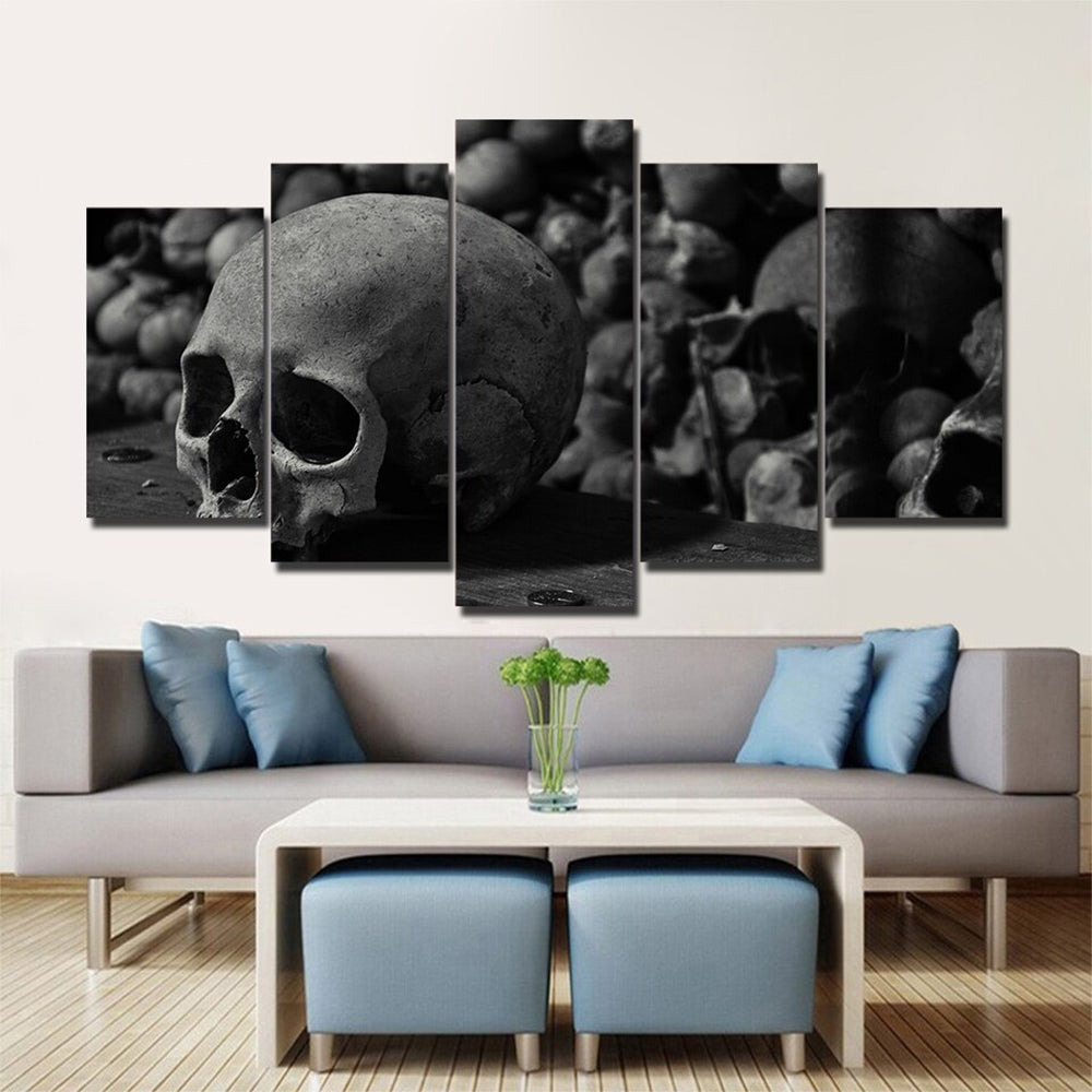 Dödskalle Katakomb Tavla