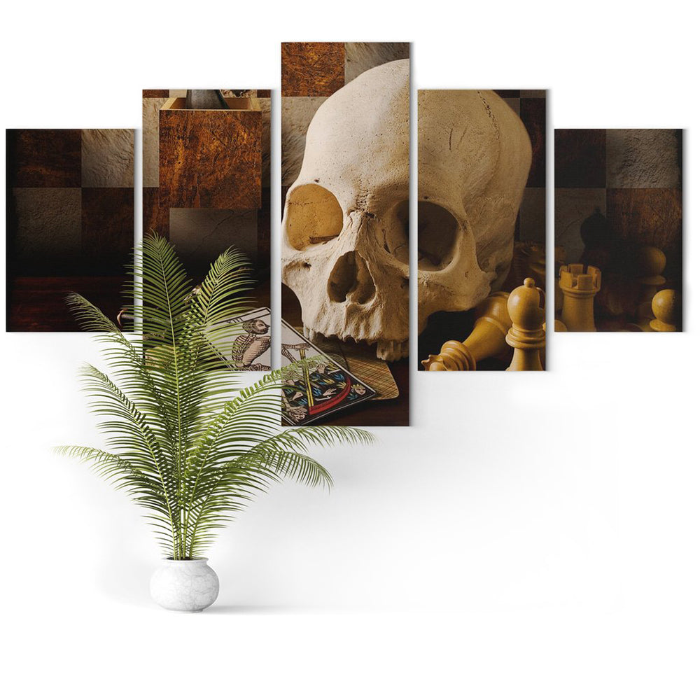 Canvastavla Dödskalle