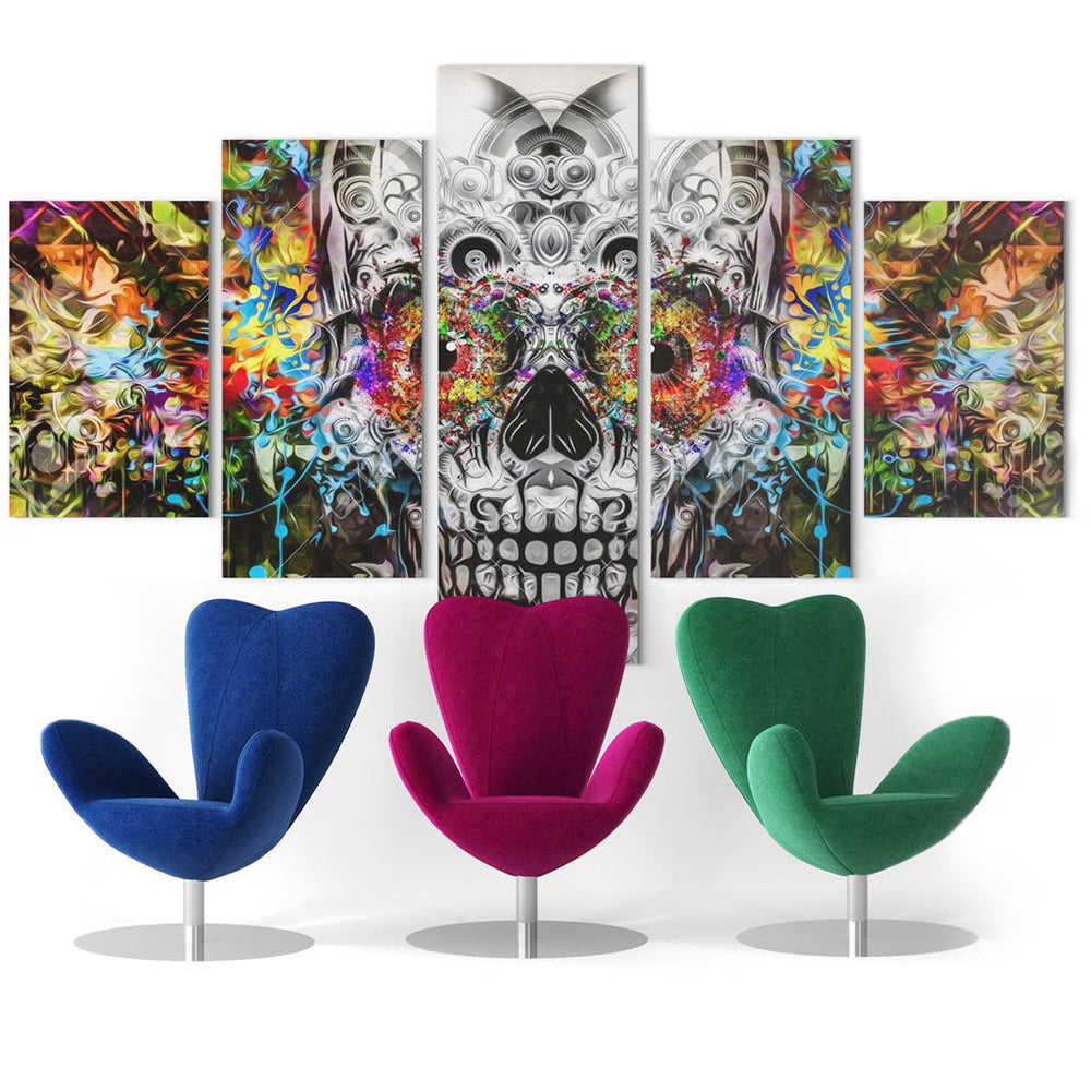 Mexikansk Dödskalle Tavla