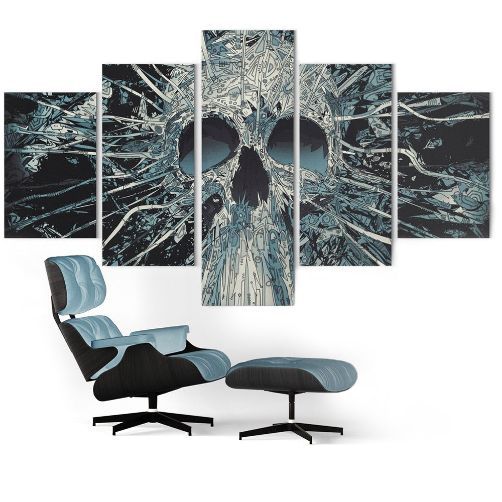 Dödskalle Tavla Steampunk