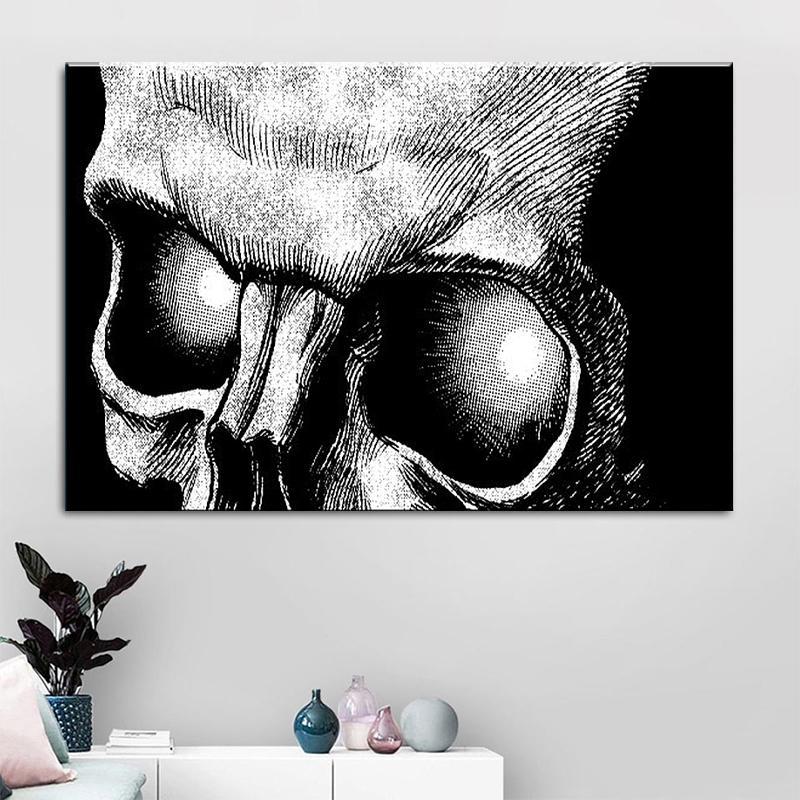 Tavla Dödskalle I Närbild