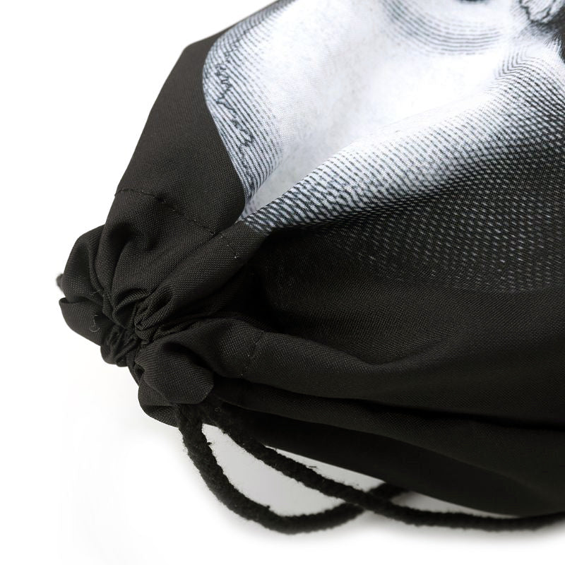 Svart Dödskalle Gymnastikpåse