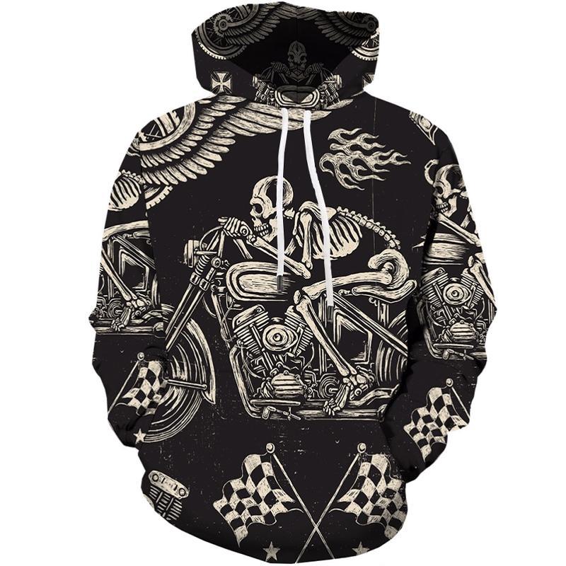 Tröja Skelett Motorcykel